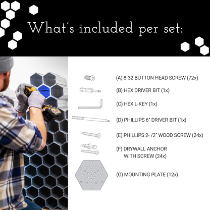 50-Cell Wall Mount Hardware